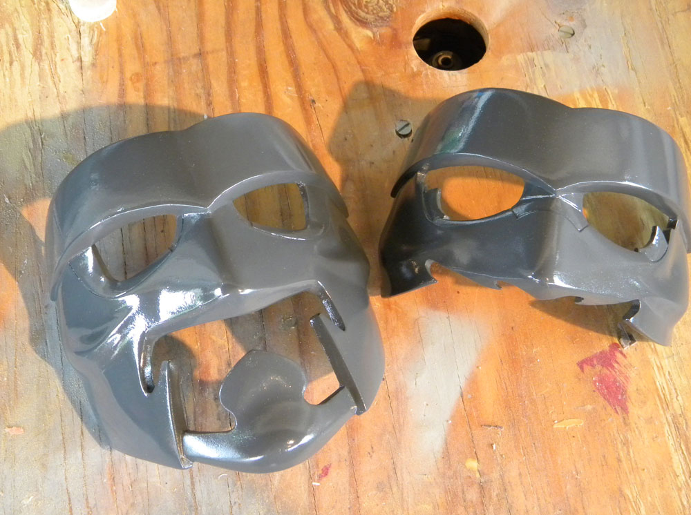 A base coat of gloss grey.