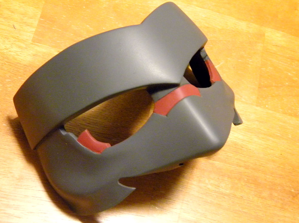 The finished half mask.