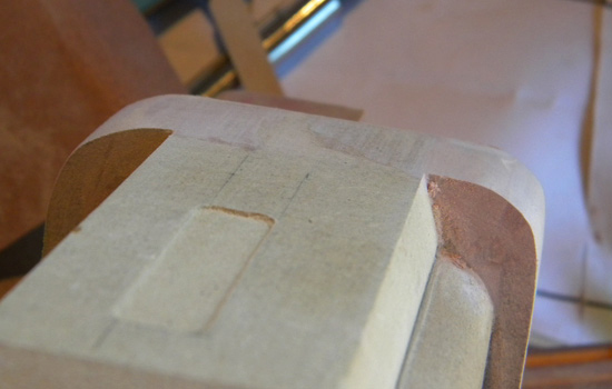  More rounding of corners on the belt sander. 