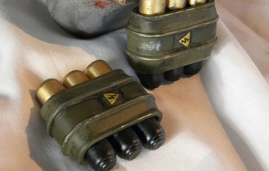 Weathered batteries.