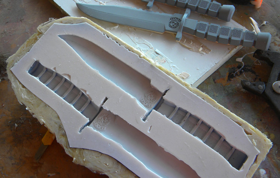 After I made a support mold with Plasti-Paste, I pulled my masters out. The mold turned out super clean!