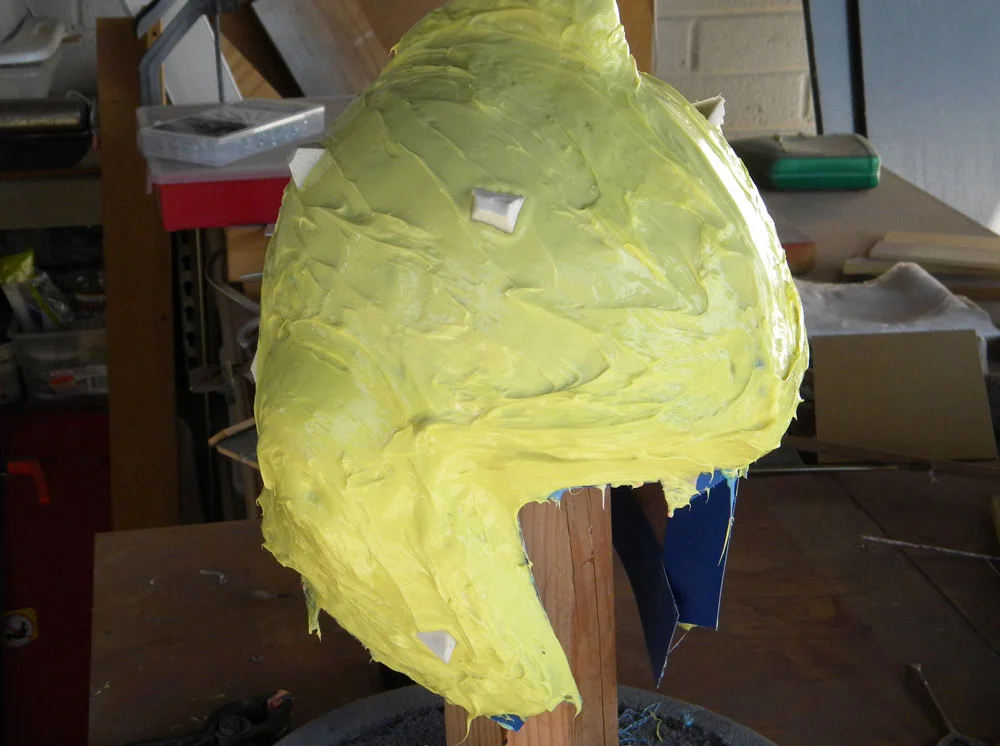 After that cured I applied more Stroke layers to build up a thick mold wall.