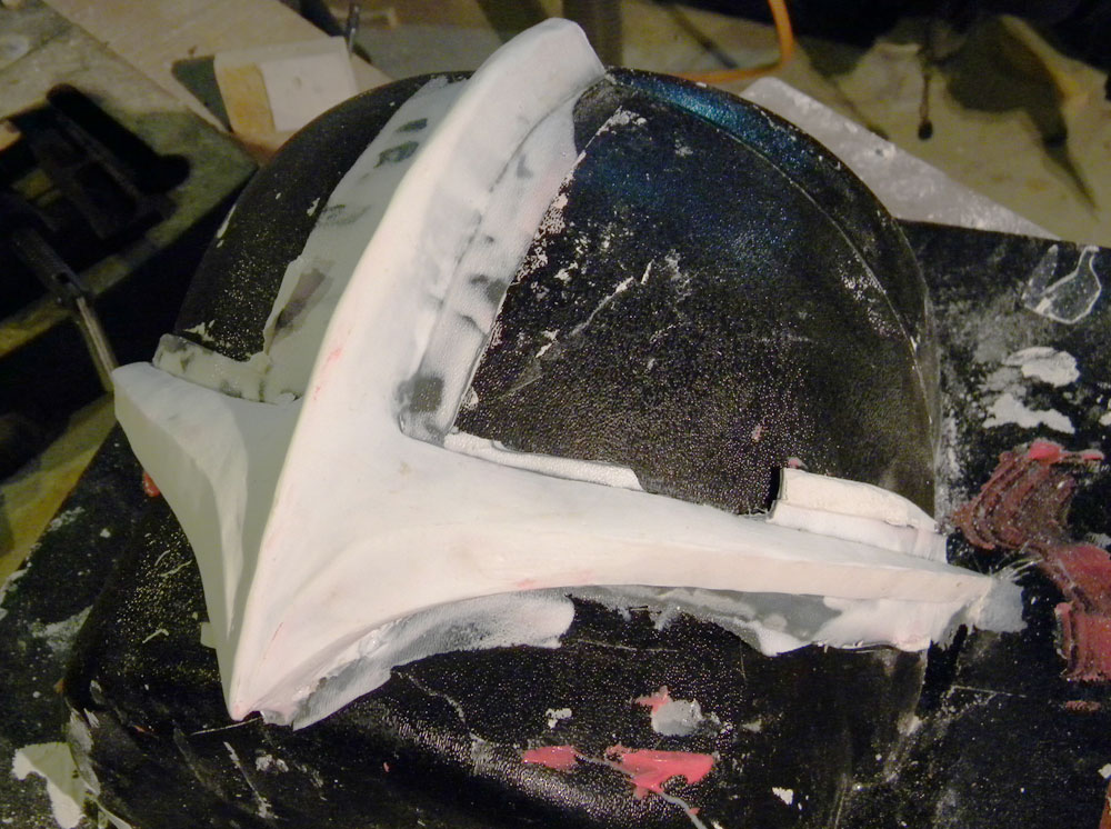  I made a silicone mold of the clay and cast a resin trim so that it could be smoothed and refined. 