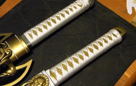 The final wrapped grips.