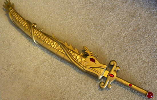  The sword in the scabbard. 