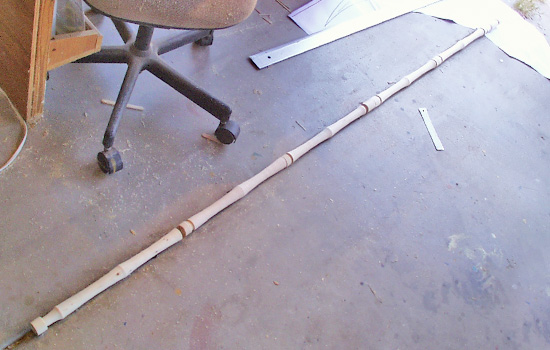 All the shaped segments in position.