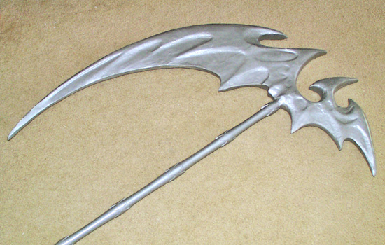  Detail of the finished blade. Assembled, the Artemis Rod is over 7′ tall. 