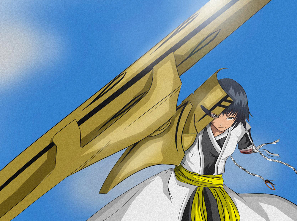  I was commissioned to build Soi Fon’s Bankai from the anime “Bleach”. Large builds are tricky…they have to be sturdy but light enough to wear. 