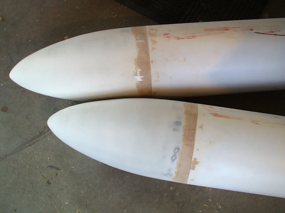 Both end cones attached to the tubes.