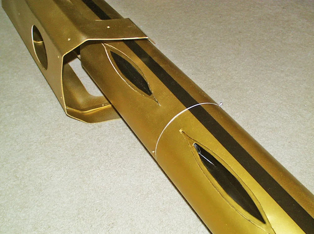 Detail showing the exhaust vents.