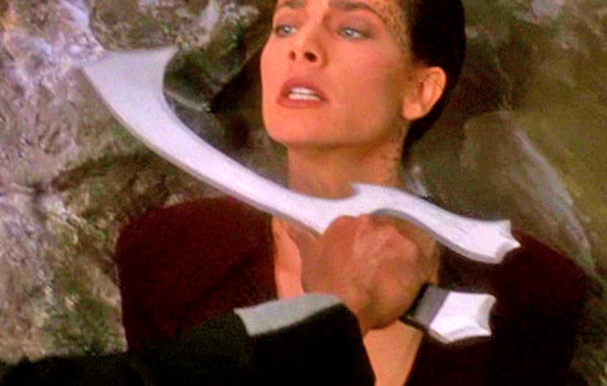 I’ve been re-watching Star Trek: Deep Space Nine and decided to make Worf’s weapon, the Mek’leth. (Apparently, Worf got tired of hearing Jadzia’s endless Curzon stories. Join the club!)