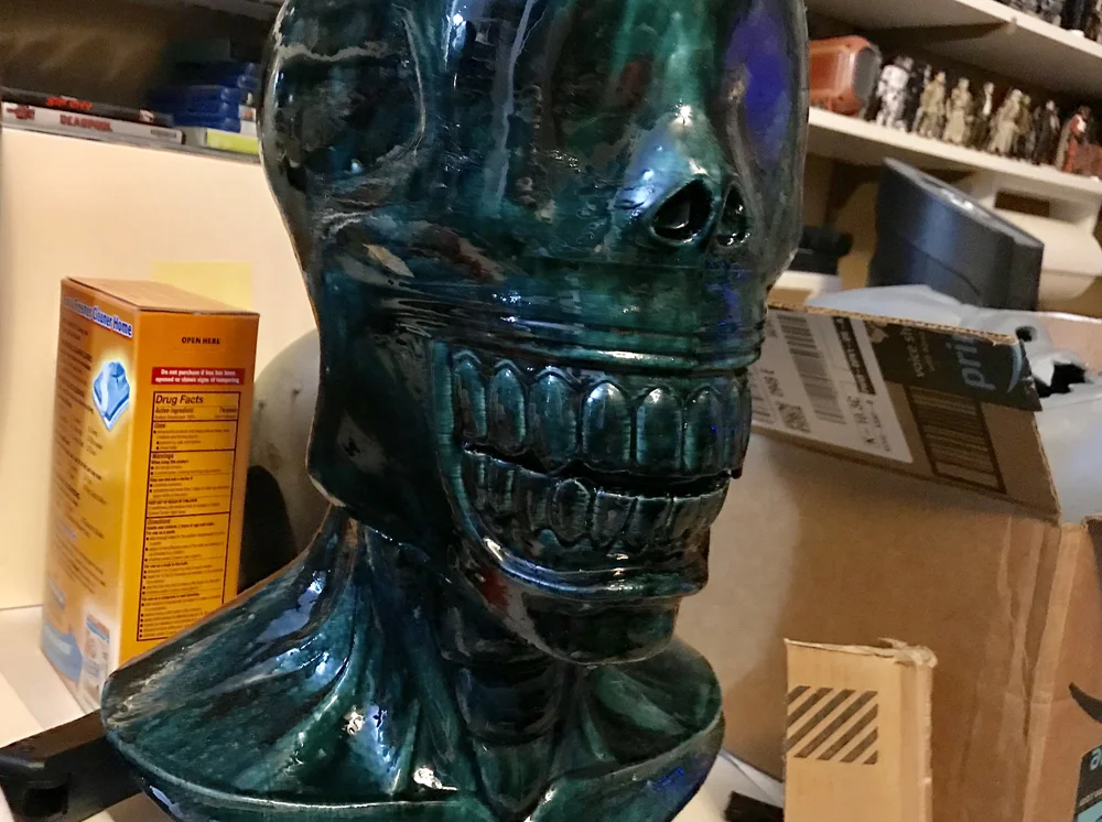 I bought a sample kit of Smooth-On’s XTC. It’s made to fill in the print lines of 3D prints. It took two coats to get a smooth surface.