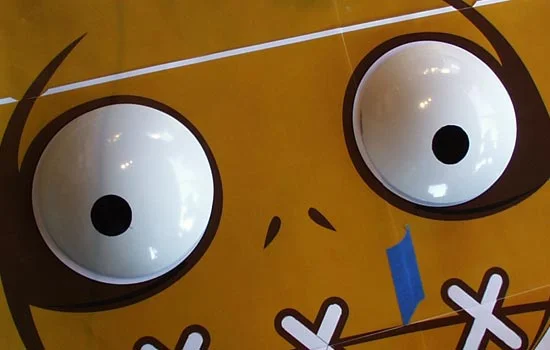 The eyes test fit to the color plans.