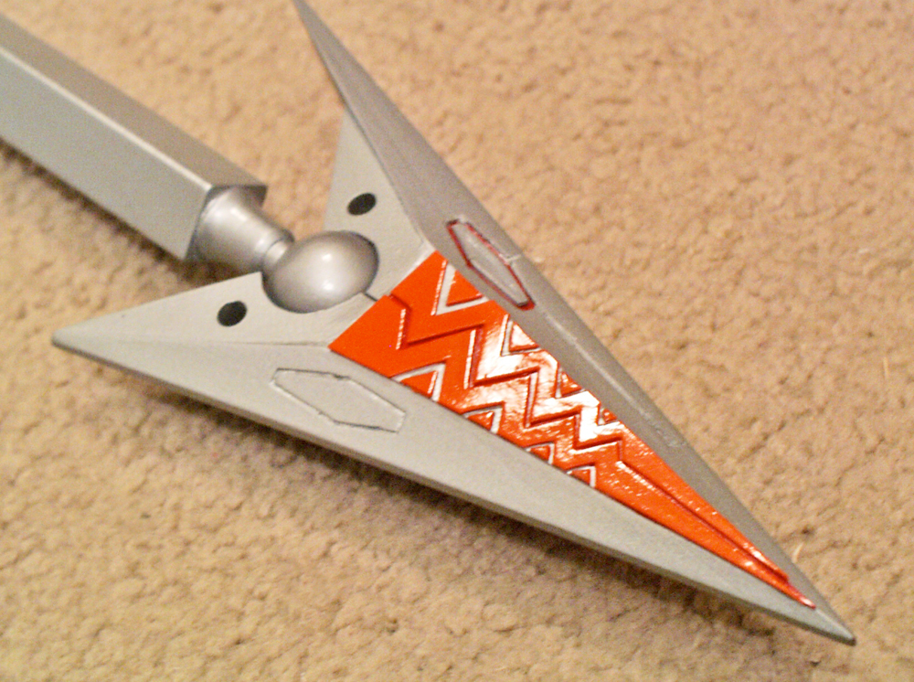  Detail of the finished tail spike. 