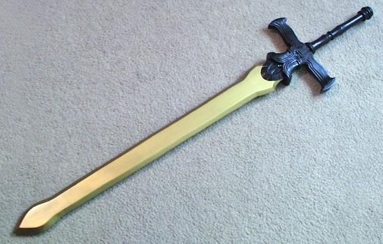 The sword assembled and painted.