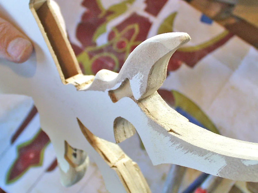 I used a Dremel to round off the organic details.