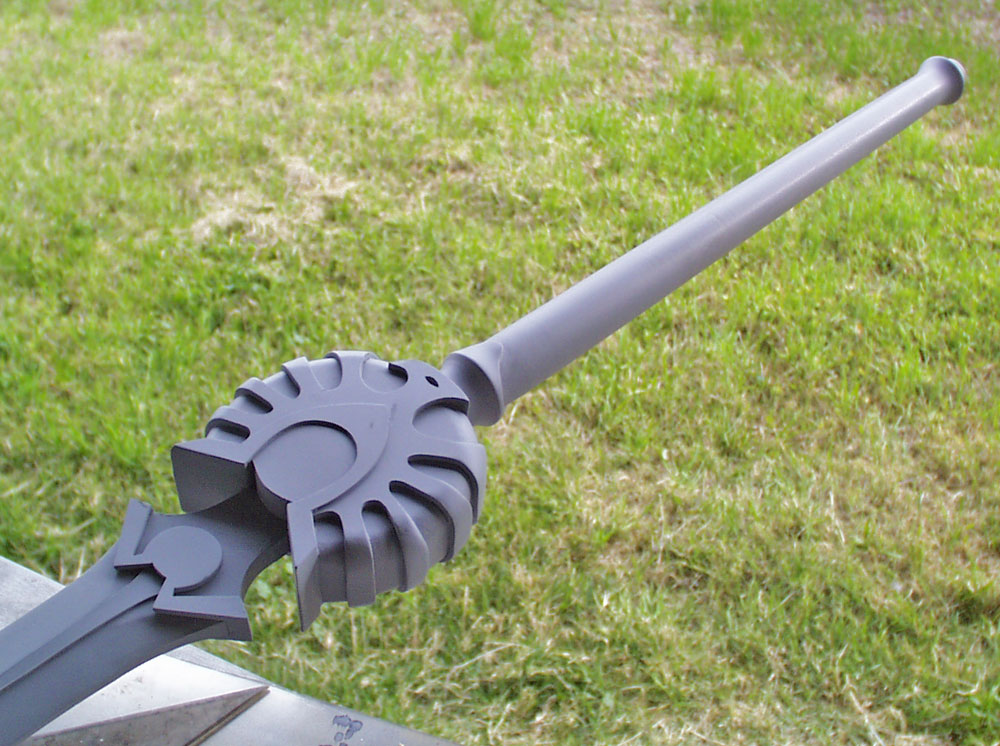  The completed guard attached to the blade. 