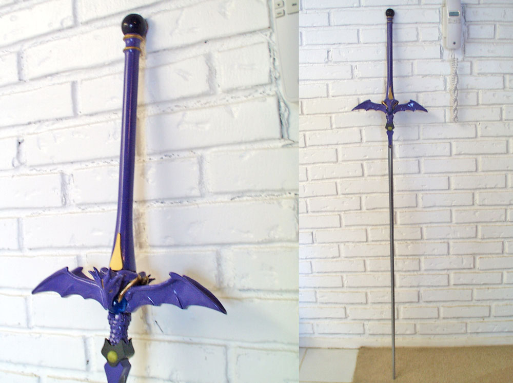  The final sword with cast resin gems. 