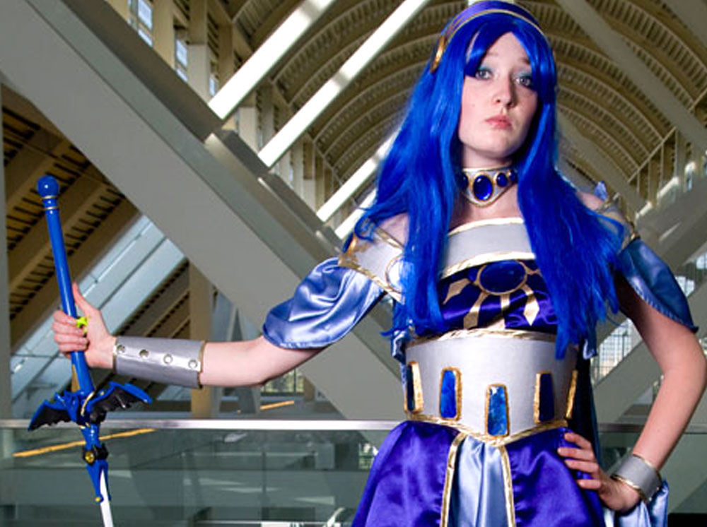 The completed sword in Umi’s hands.