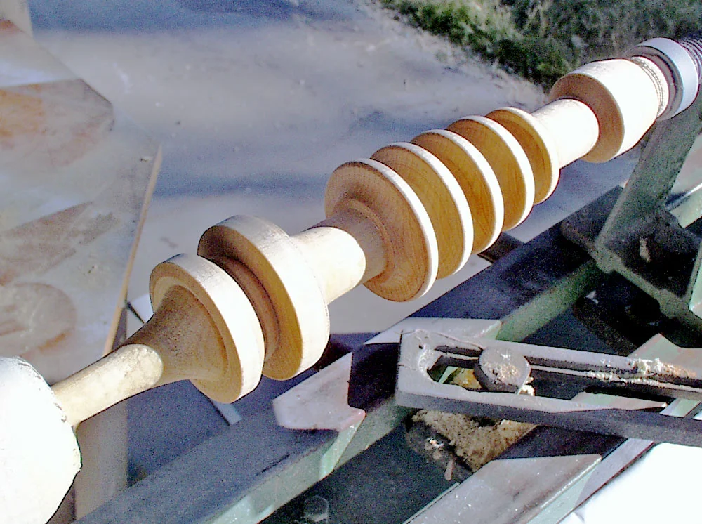 I made the base from basswood shaped on the lathe.