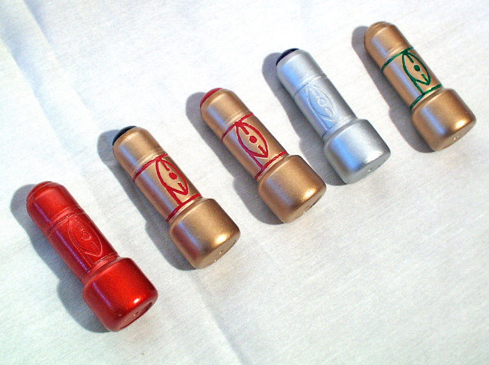  The individual shells painted to show accurate specs. FYI, there are 20 different shells on the show. 