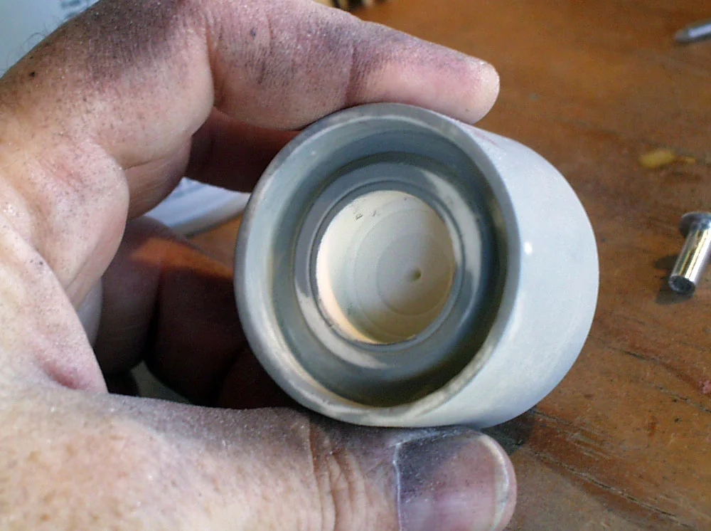 I had to drill out the breach cap to allow room for the shell when it’s seated in the breach.