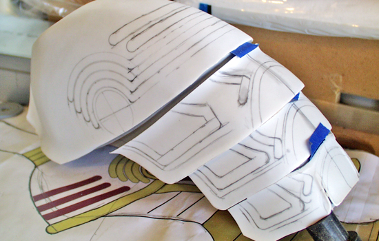 I vacuum formed some .04 styrene for the detail on the guard.