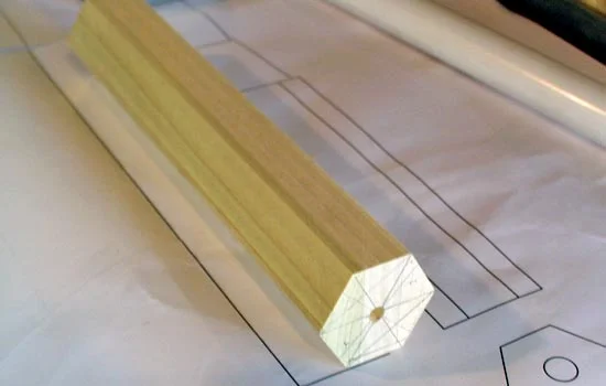 I cut the angles on the table saw.
