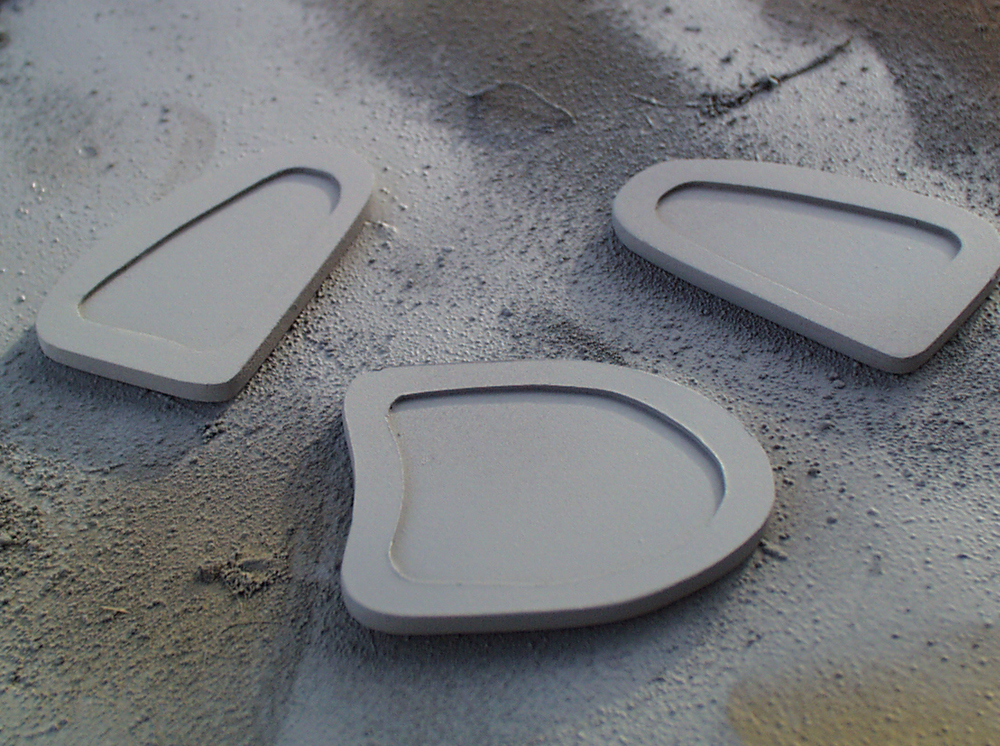  The decorative plates were cut from .060 plastic with a trim cut from .040 plastic. 