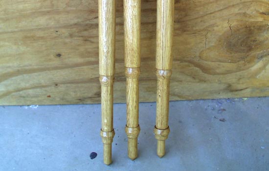  The base of the staff was also lathed from a 1-1/4″ oak dowel 