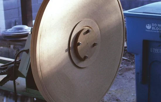 I was able to successfully turn the outside of the shield so I flipped the MDF on the lathe and started the inside. The shield had shed about 5 lbs so it was a bit easier to handle. I still worked the lathe the same way so I didn’t ruin the machine. By the time I was done the shield dropped to about 8 lbs.