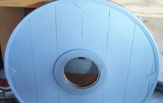 I used an Xacto knife to cut the planks into the inside of the shield.
