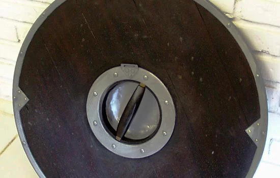 The shield from the back.