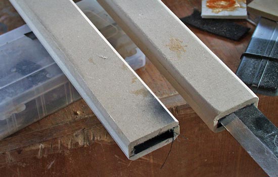Once the two halves were glued together, I rounded the edge with a router.