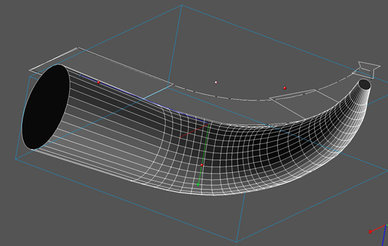  I considered using a real horn as a base but couldn’t be sure that I could get one the right size with the right curves. I decided to model the horn in 3-D to control these factors. 