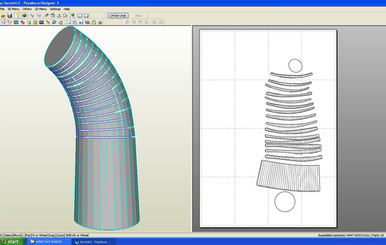  I pulled the file into Pepakura and exported it as a paper model that I could assemble.   