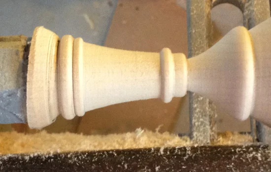 I lathed the mouthpiece from a block of basswood.