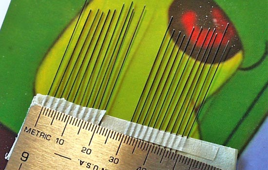 In the episode Burns spoils Abe Simpson’s shot at Hitler with a stray tennis ball. I cut small sections of wire and held the vertical and horizontal sections together with masking tape.