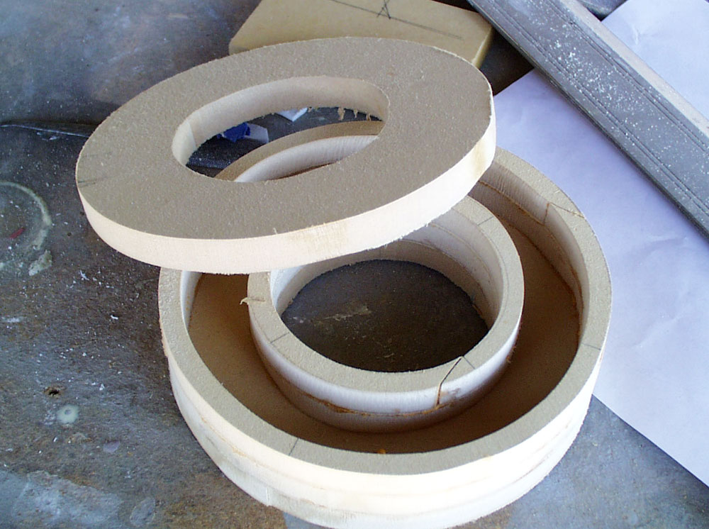 The box glued together except for the top so I can work out the handle join.
