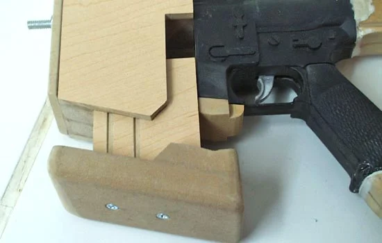 The magazine fit like a glove, needing no mechanism to hold it in place.