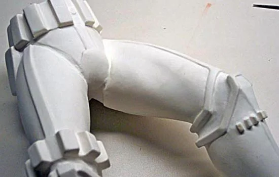 All the pieces had really soft edges and inaccurate details. Some pieces could be brought up to “spec” with just some adjustment others would have to be trimmed away and rebuilt. Worst of all, the blaster was entirely the wrong size, a crappy casting and inaccurate.