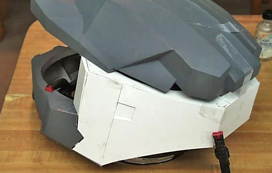 The back under construction.