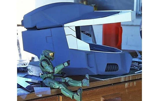 It was pointed out to me by someone on The RPF, the brim on the helmet was too short. Adjusting it wasn’t that hard as I just built a frame around the old one.