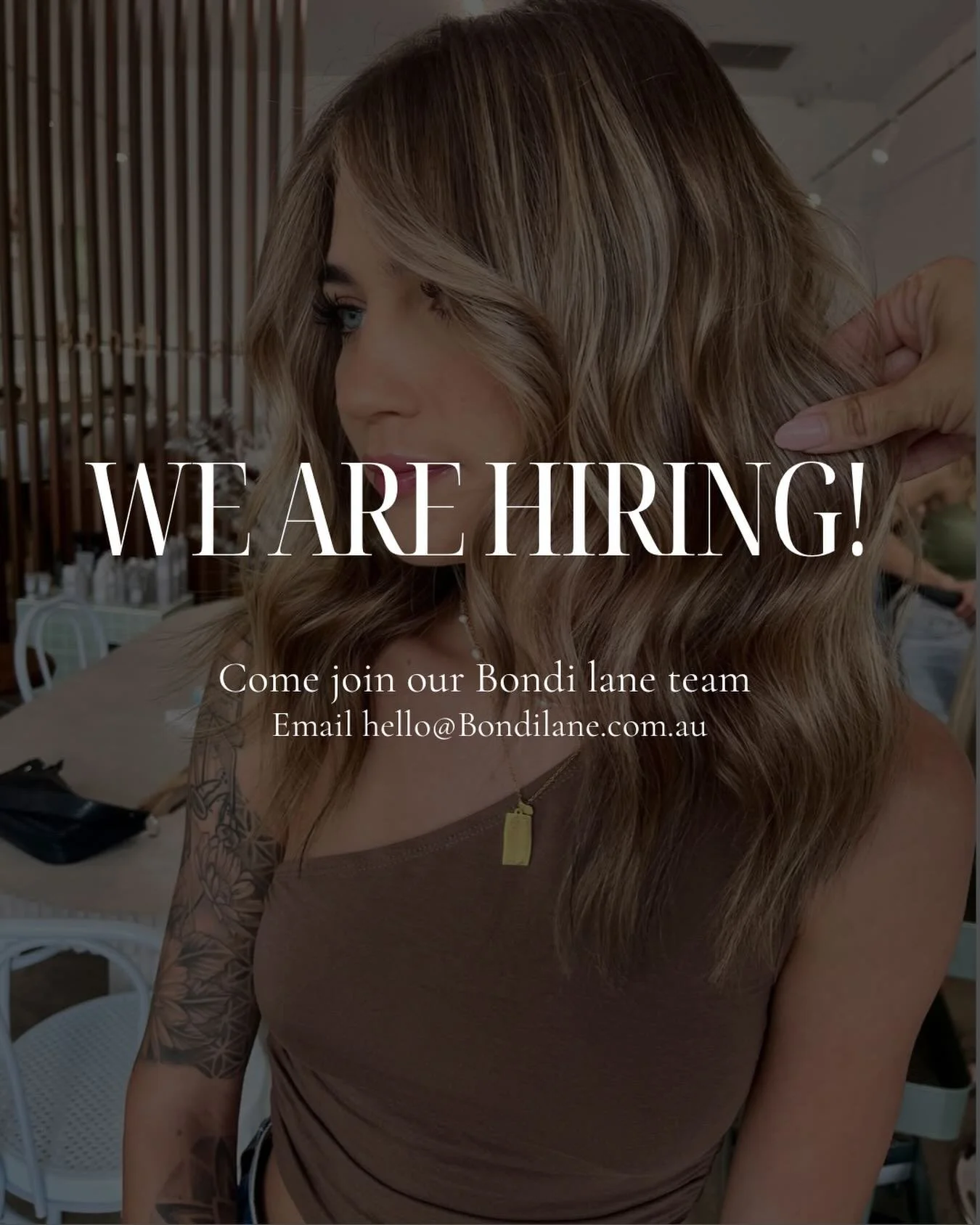We&rsquo;d love to hear from you 🤎🐚🫶🏻

Our team is something we&rsquo;re genuinely proud of, 
and we&rsquo;re looking for someone special to join us 🤍

If you&rsquo;re a senior stylist looking for flexibility, belonging, and a place to grow, Bon
