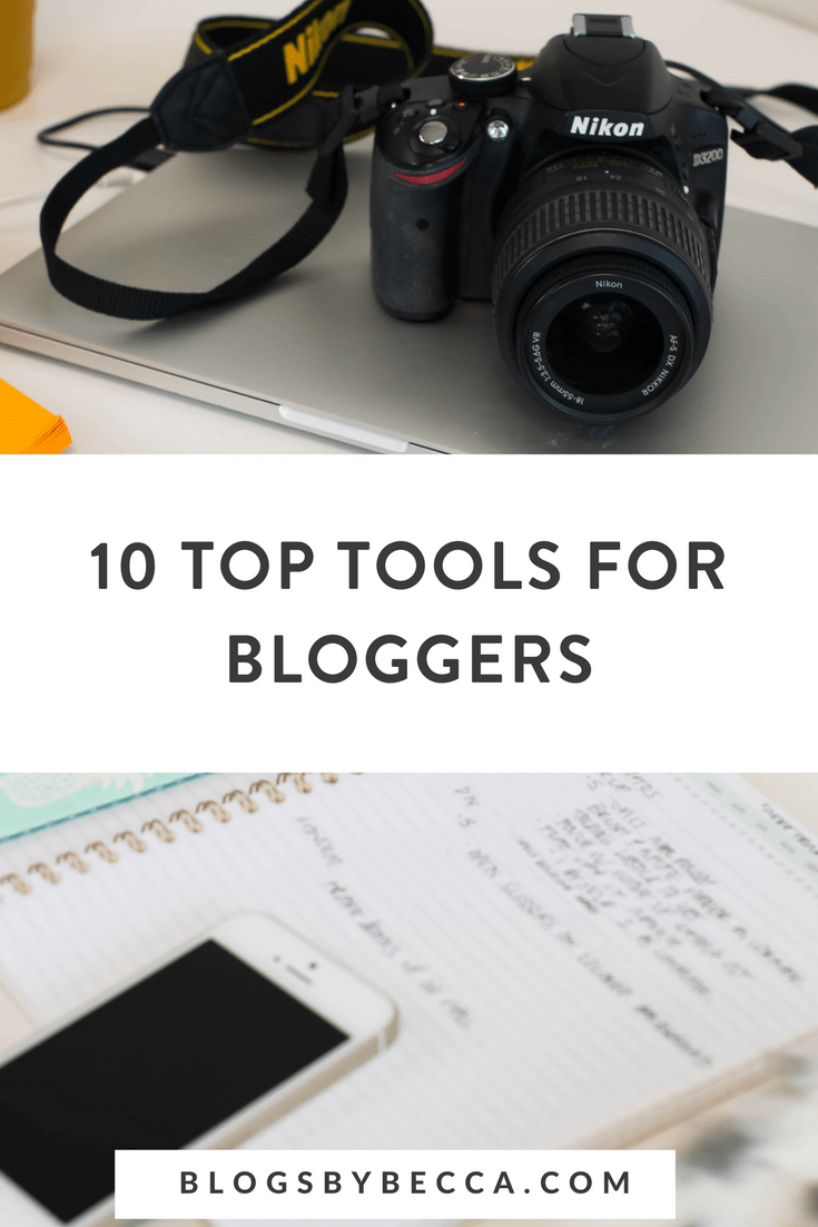 Top Ten Resources for Bloggers! Click to learn about these blogging tools and social media tools to make your blog better! #blogging, #socialmedia, #bloggingtips, #socialmediatips