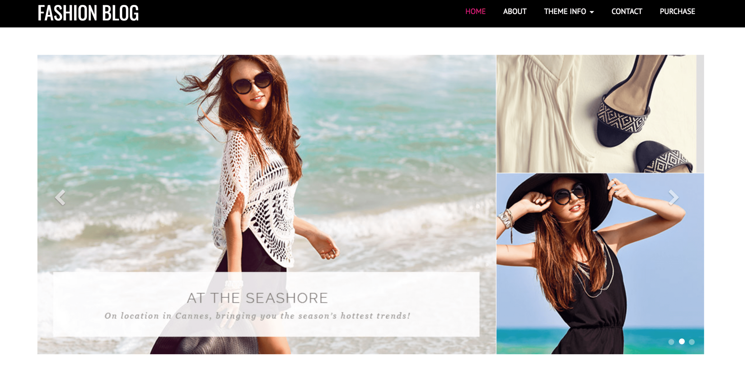 Fashion blog theme