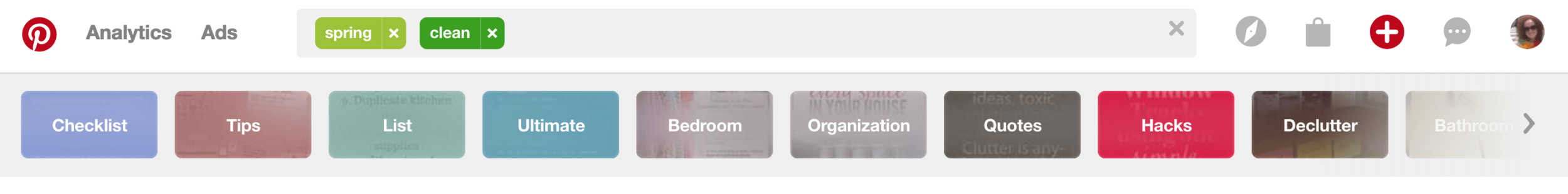 how to spring clean your pinterest account keywords