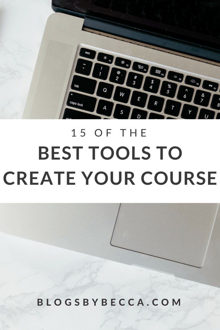 The best tools to create your online course! Get this list for bloggers and course creators. Webinars, course content, email lists, and more. Check it out!