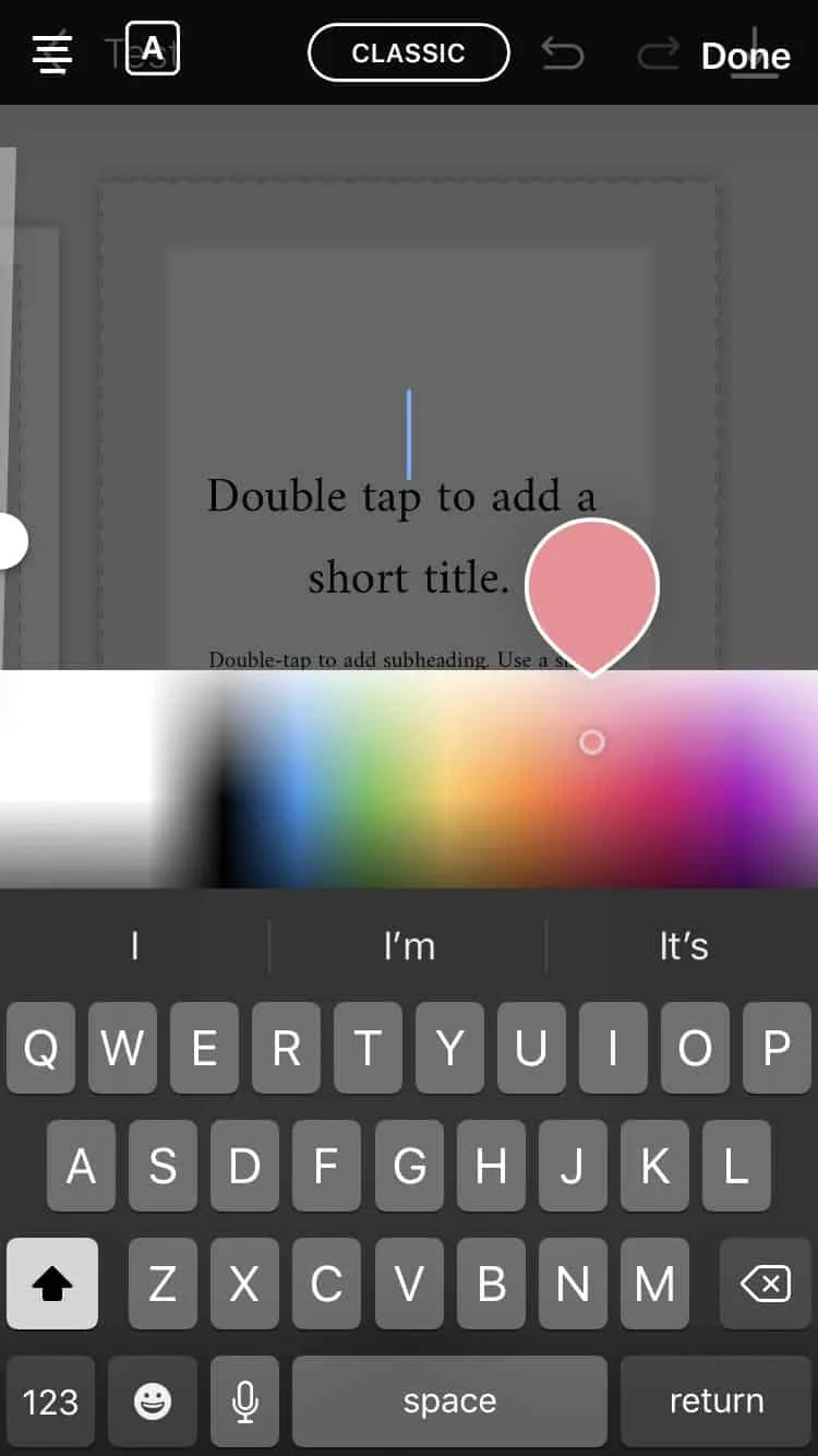 Using custom colors in Instagram Stories