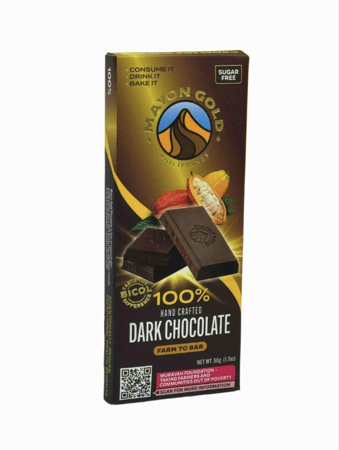 Mayon Gold 100% (accidentally organic) Pure Dark Chocolate